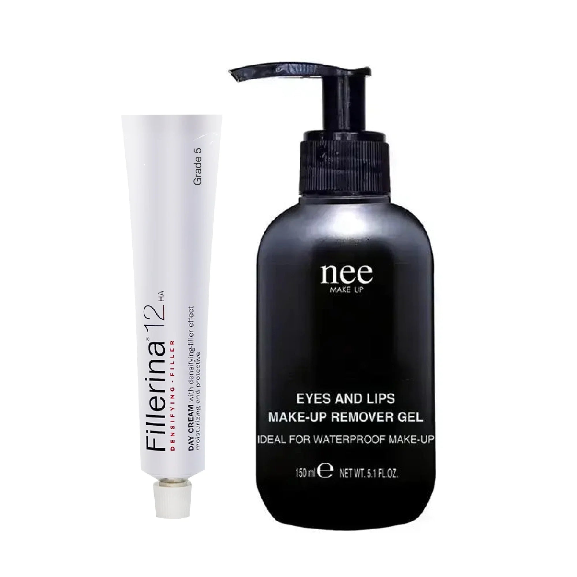 باكدج كريم النهار فيلرينا 12 درجة 5 + مزيل مكياج العين والشفاه ني
