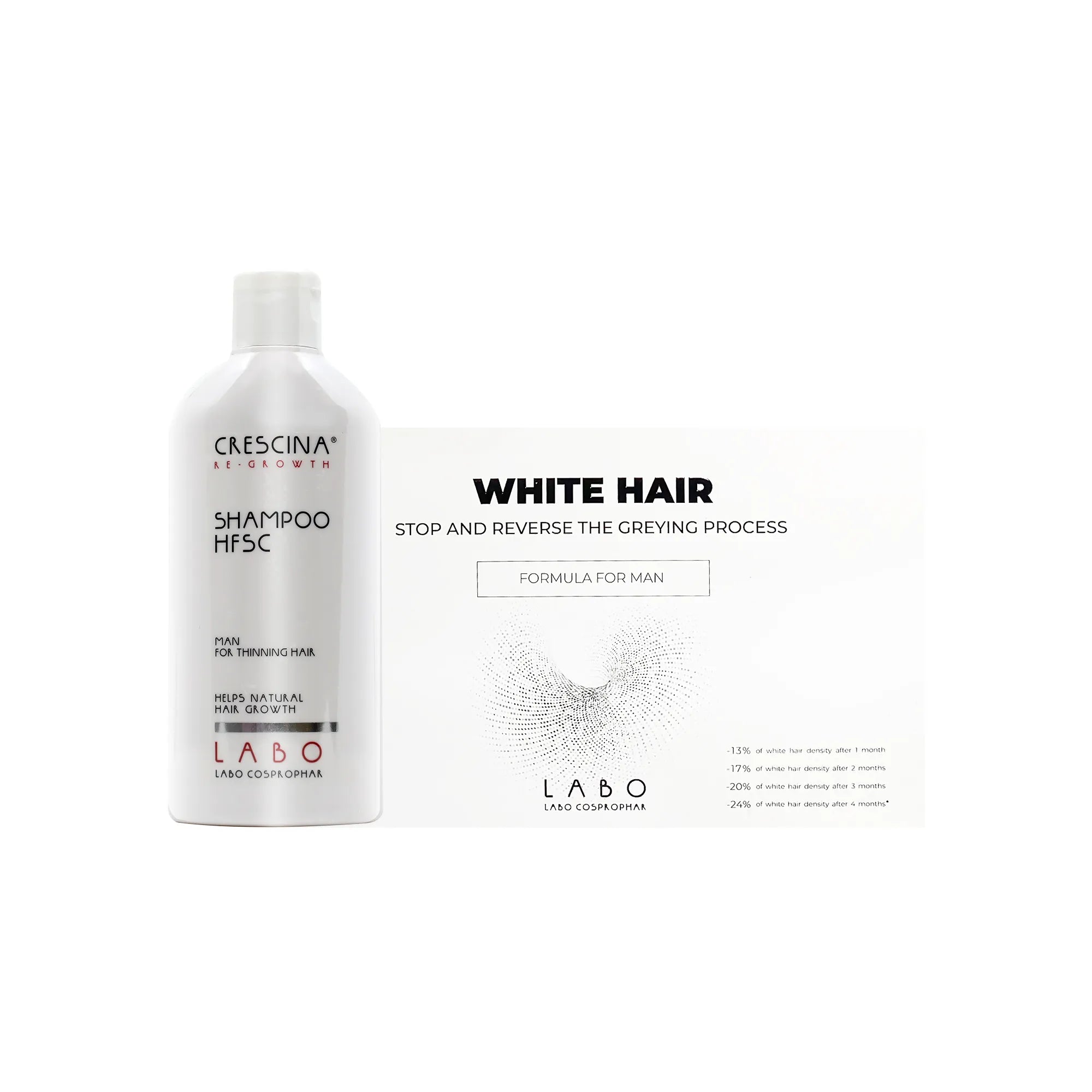 Crescina Men Grey Hair Treatment Set