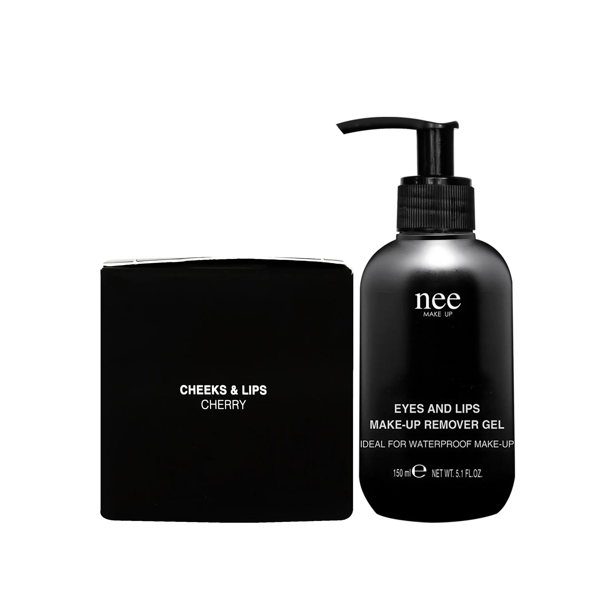 "Nee Eyes & Lip Makeup Remover + Cherry Tint Gel - Gentle Dual Action"