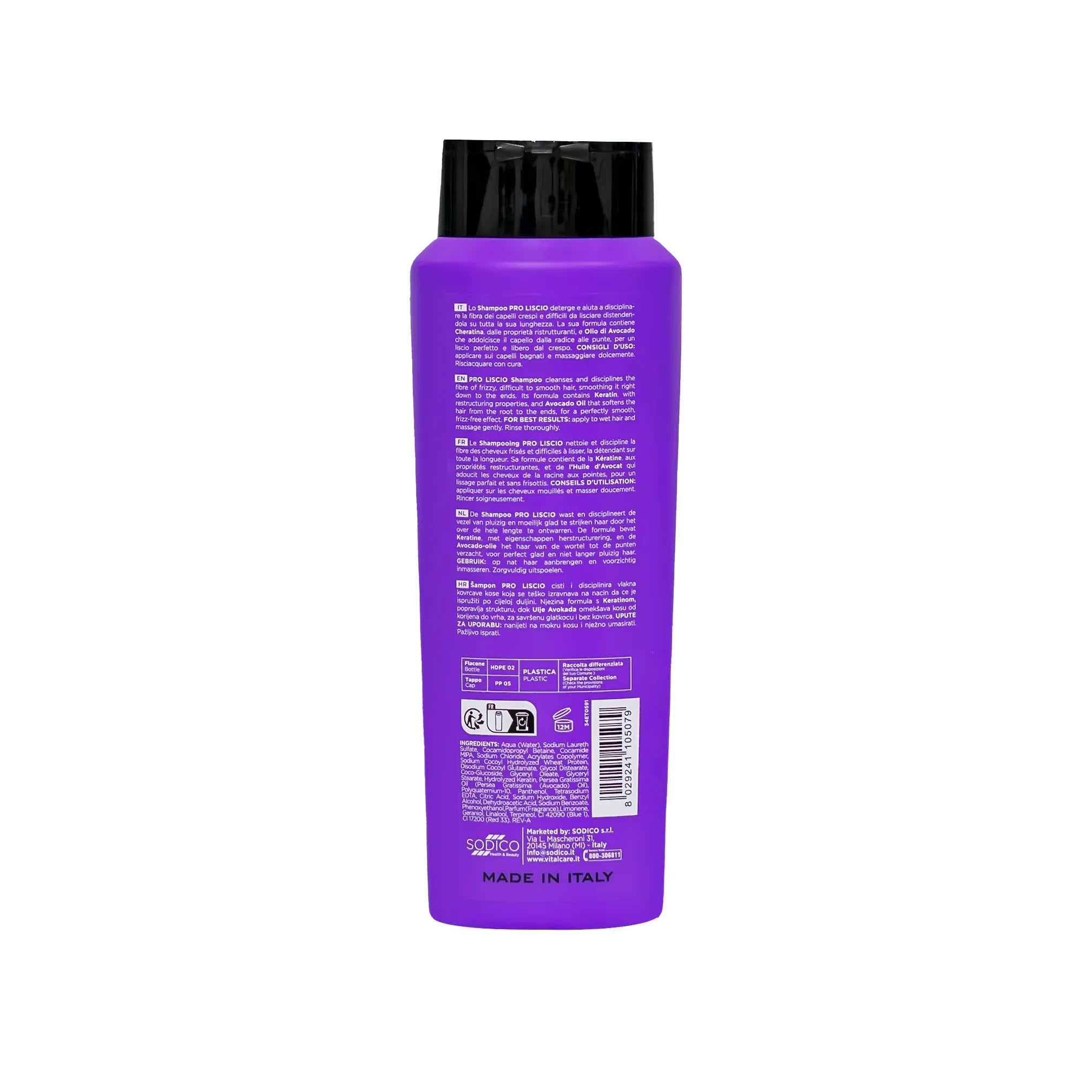 Vitalcare Pro Liscio Discipline Shampoo for Frizzy Hair 500ml
