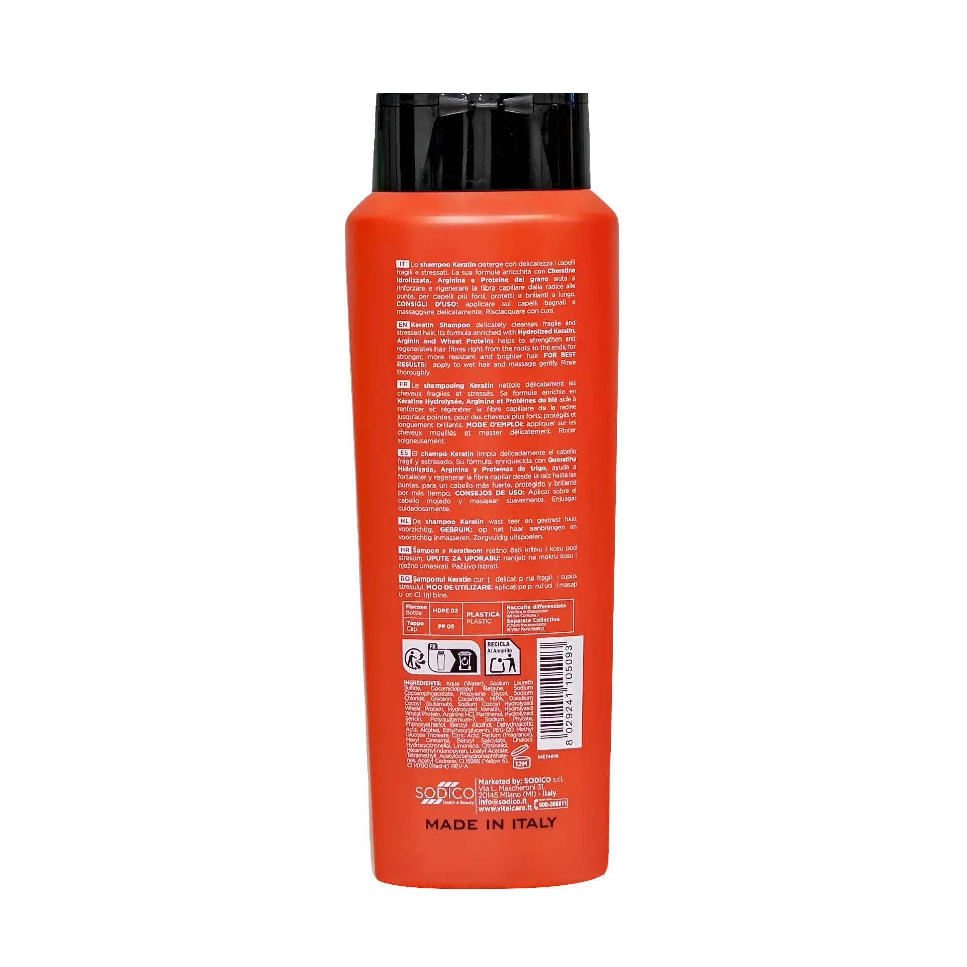 Vitalcare Keratin Strenghtening Shampoo for Stressed Hair 500ml