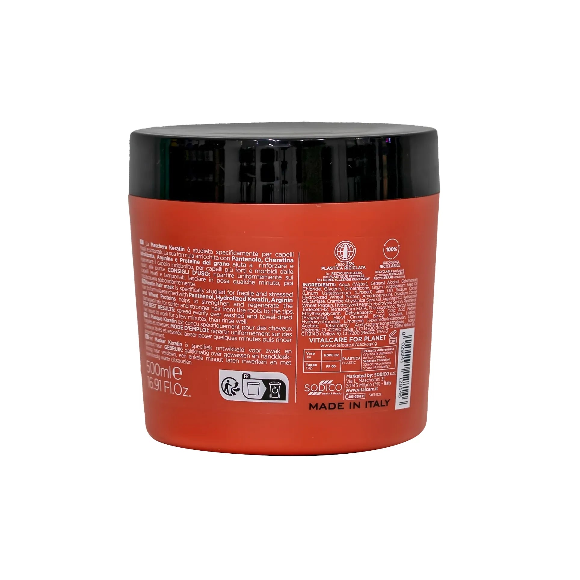 Vitalcare Keratin Strengthening Hair Mask for Stressed Hair 500ml