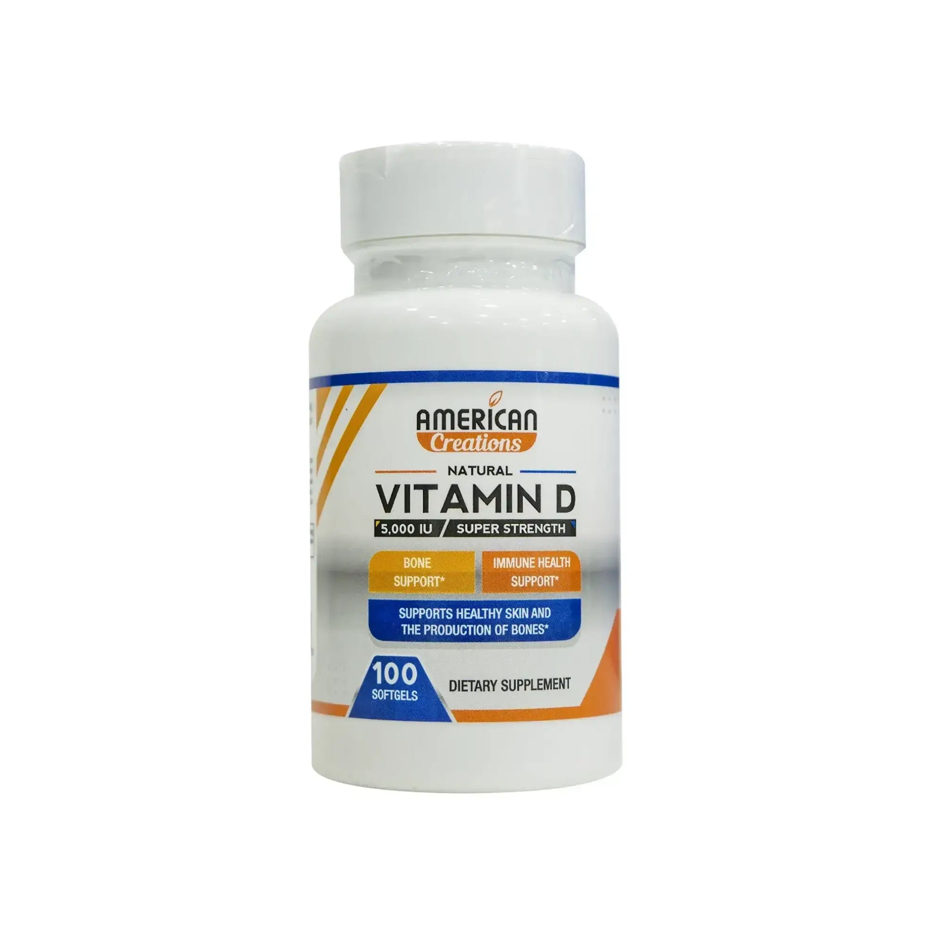 American Creations Vitamin D 5000 IU 100 Softgels – Pharmalife-KW