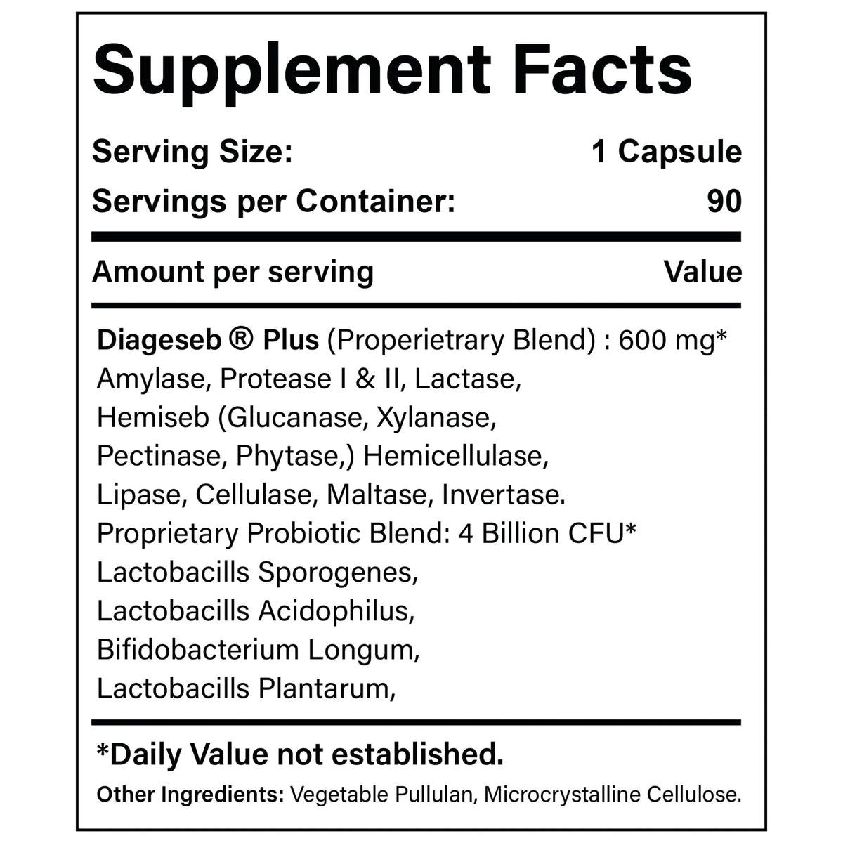 Active Digestive Enzymes+ 90 Capsules – Pharmalife-KW