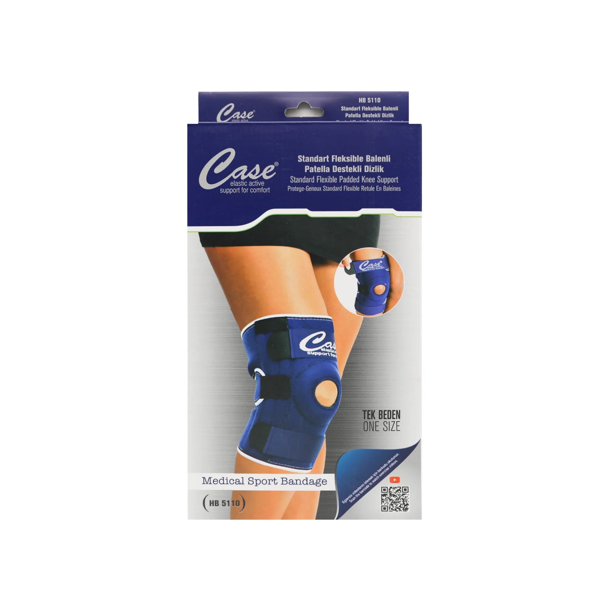 Case Flexible Padded Knee Support One Size