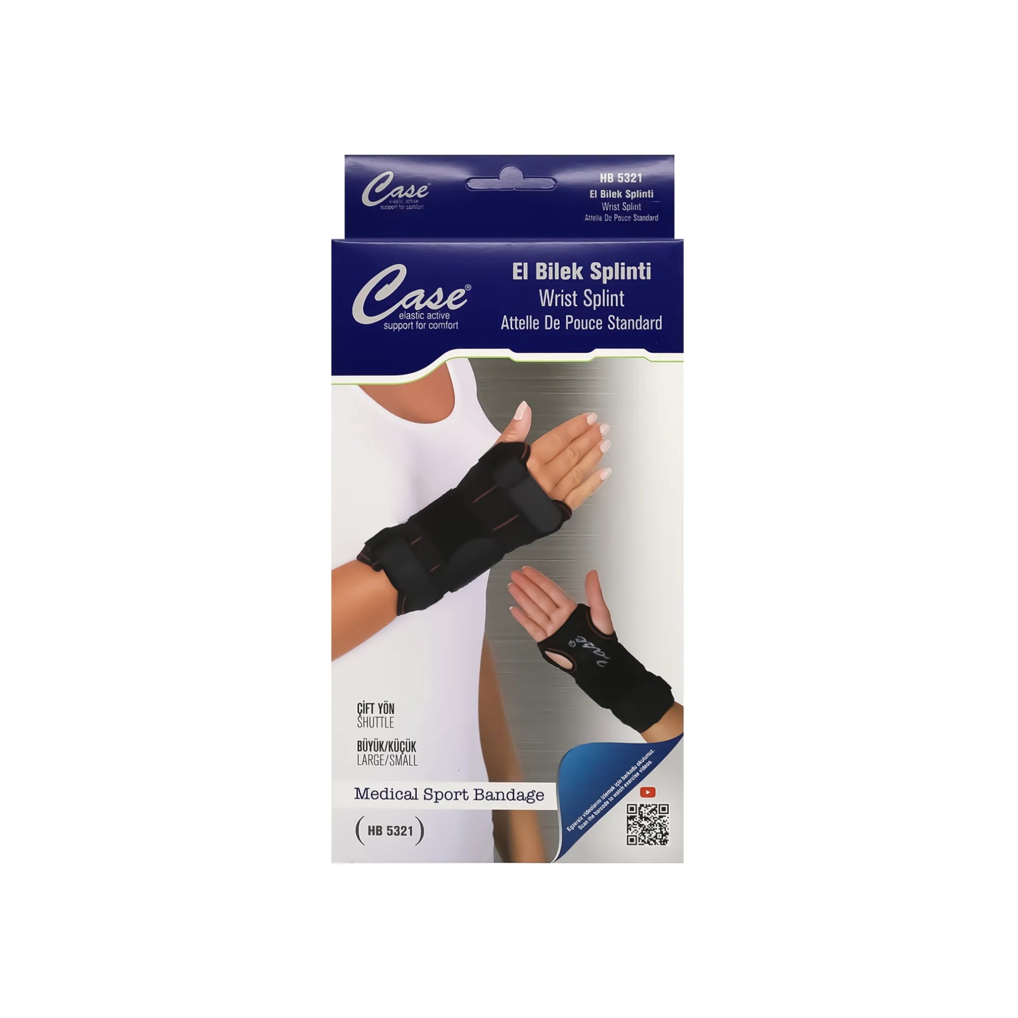 Case Wrist Splint Black  S-M