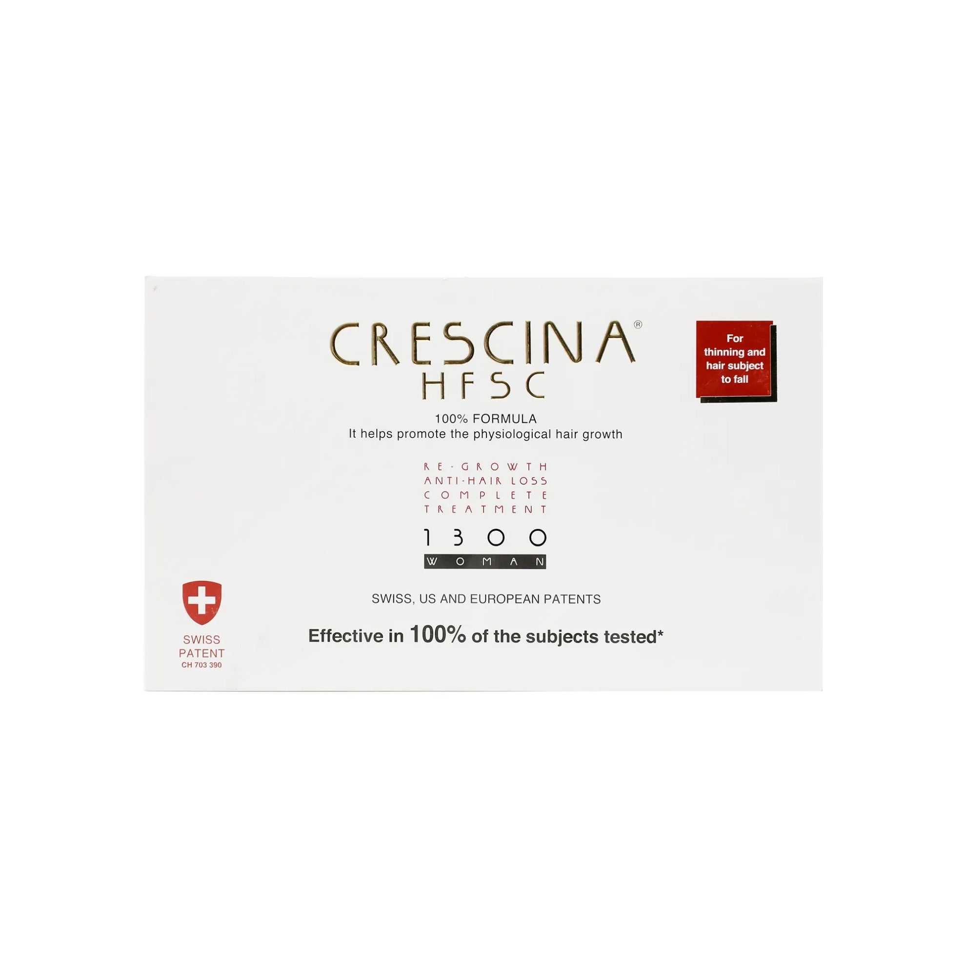 Crescina HFSC Woman's Hair Growth Booster, 100% Effective 1300