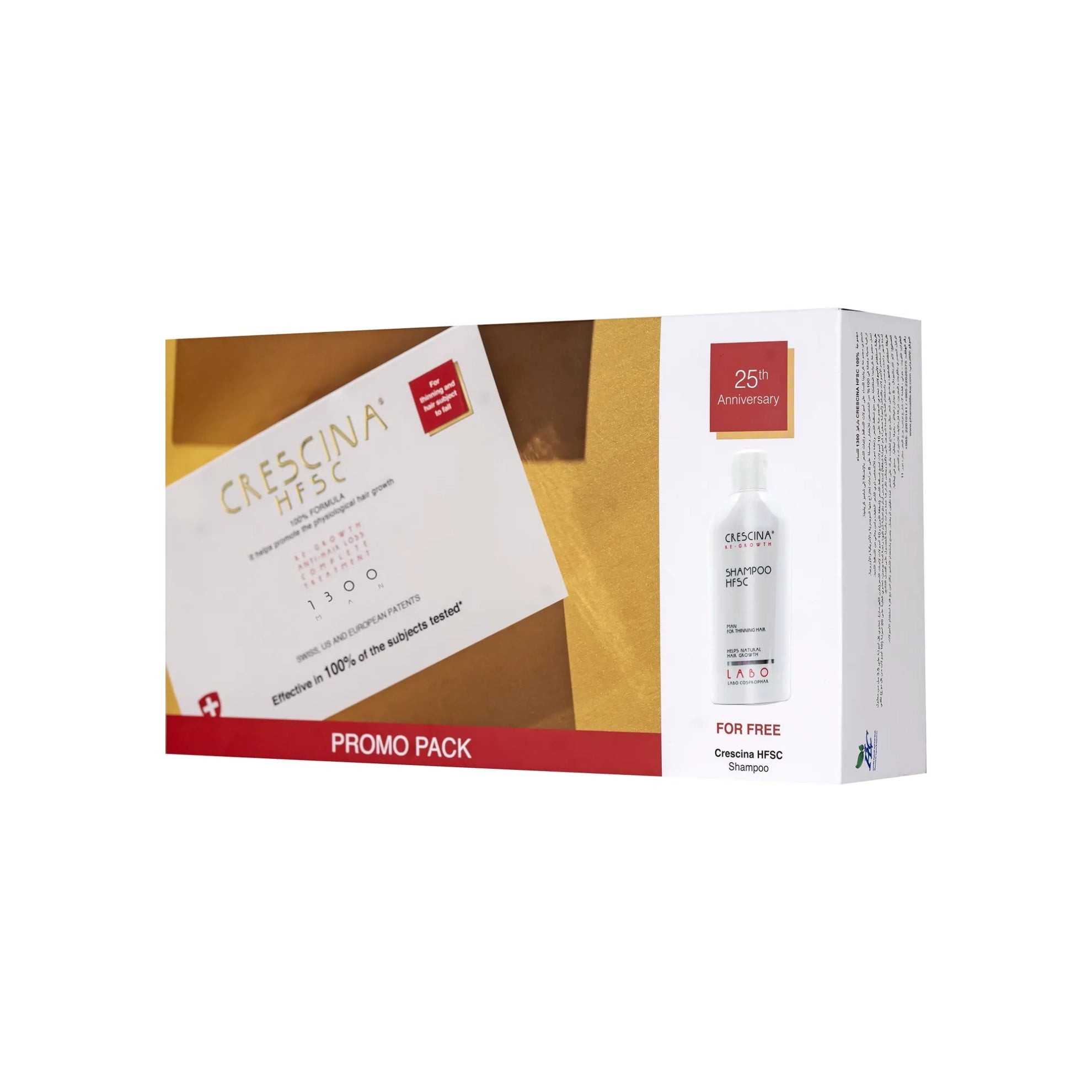 Crescina Promo Pack Man ( Complete 1300 + Shampoo )