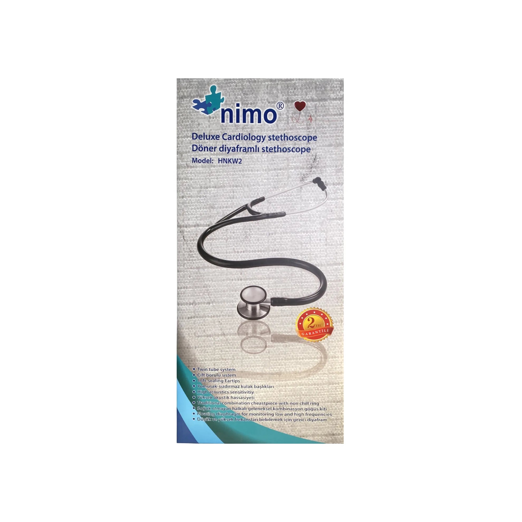 Nimo Deluxe Cadiology Stethoscope - HNKW2  medical diagnosis