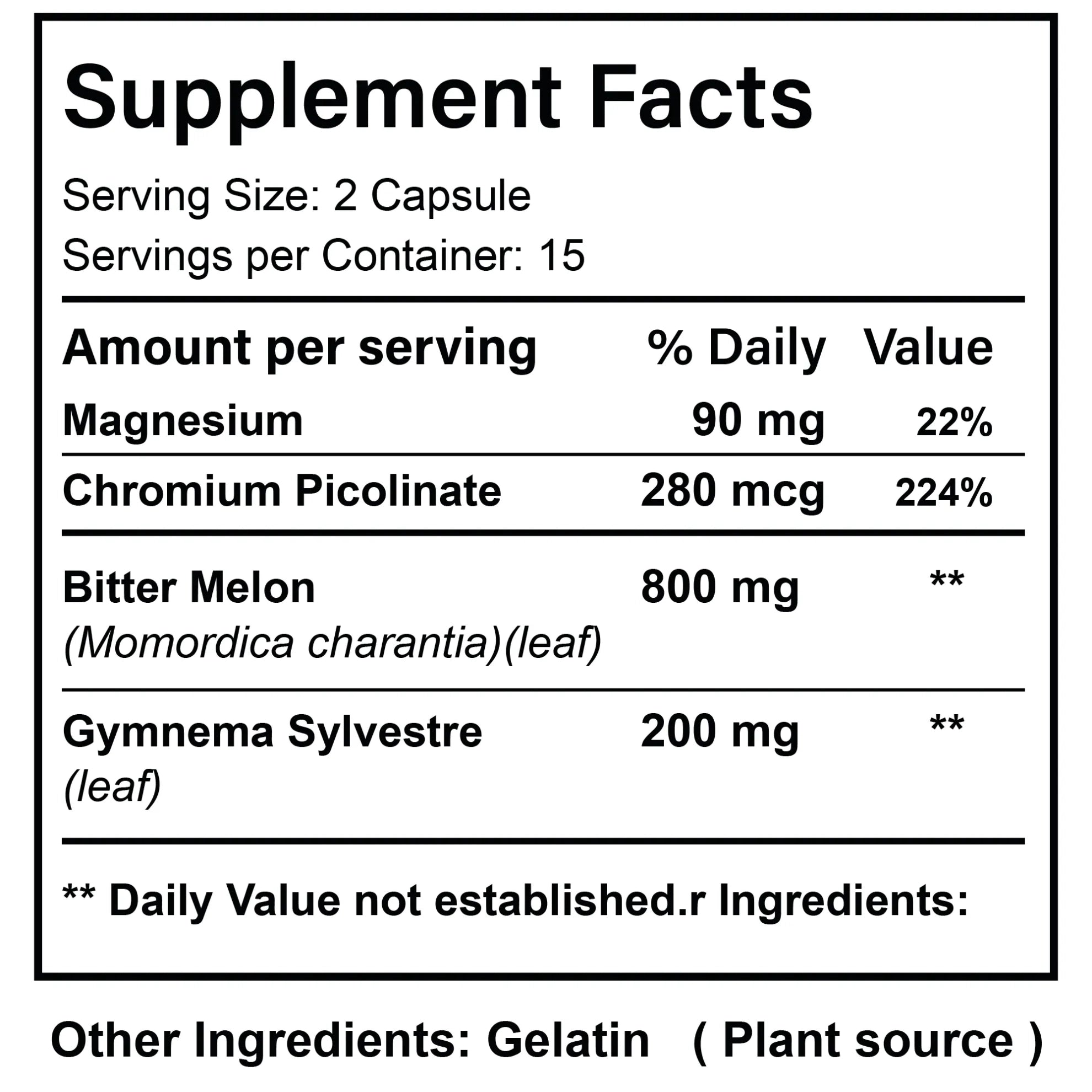 Natural Glucose Support - For Blood Sugar Control