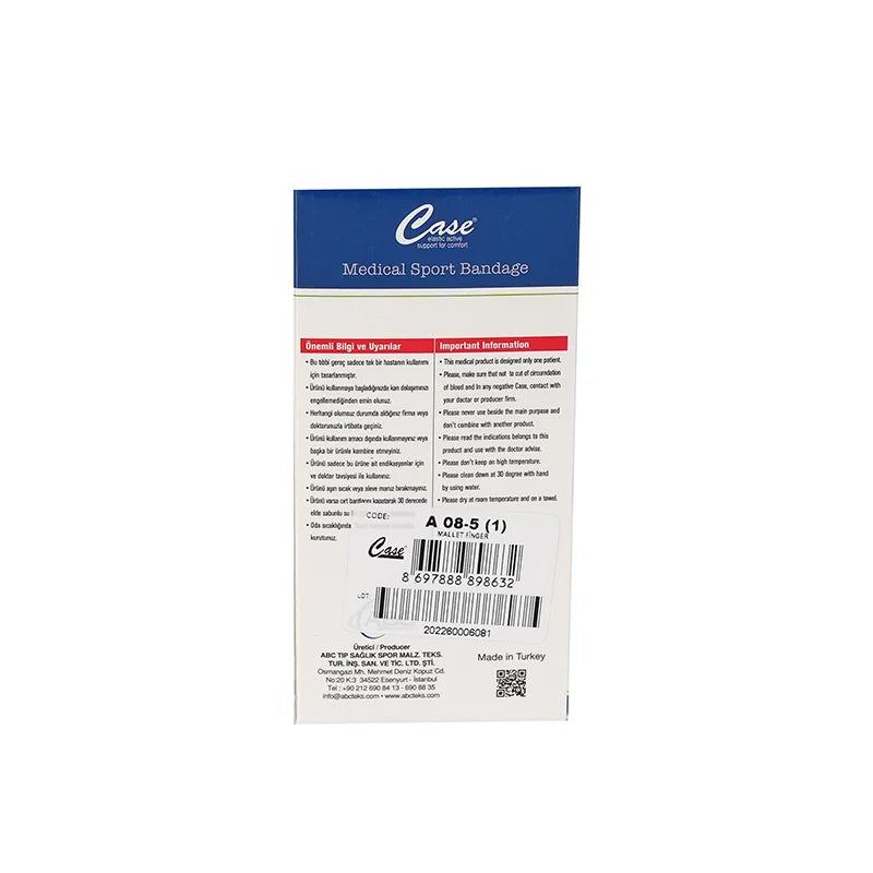 Case Mallet Finger Plastic Mallet Finger A 08-5