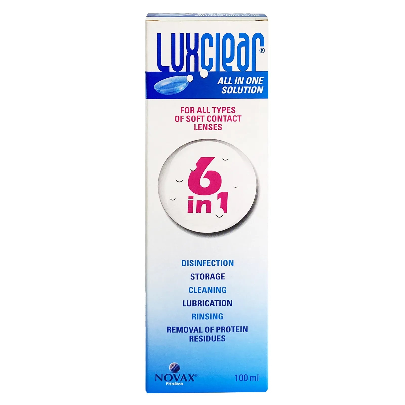 لوكس كلير محلول عدسات 100 مل 