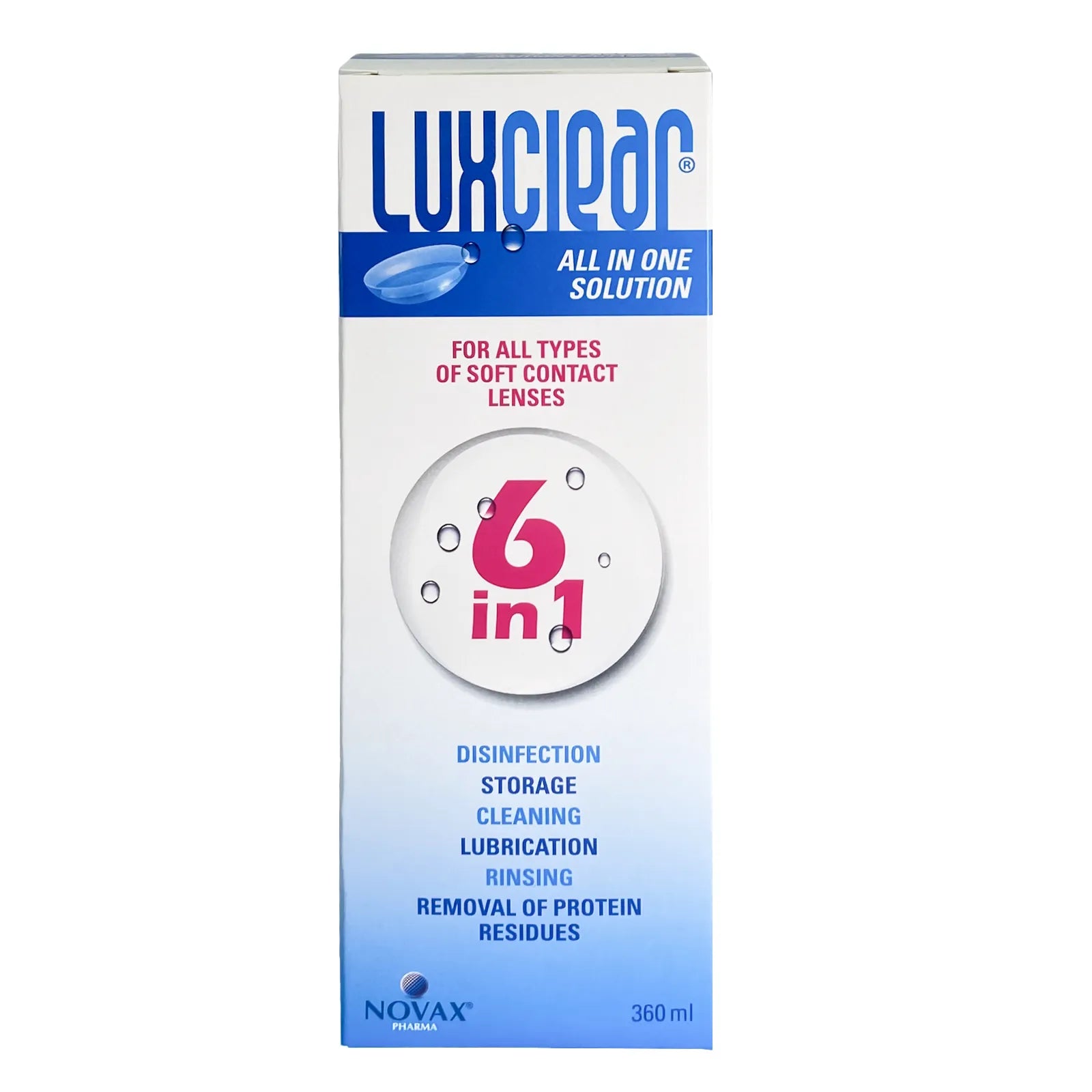 لوكس كلير محلول عدسات 360 مل 