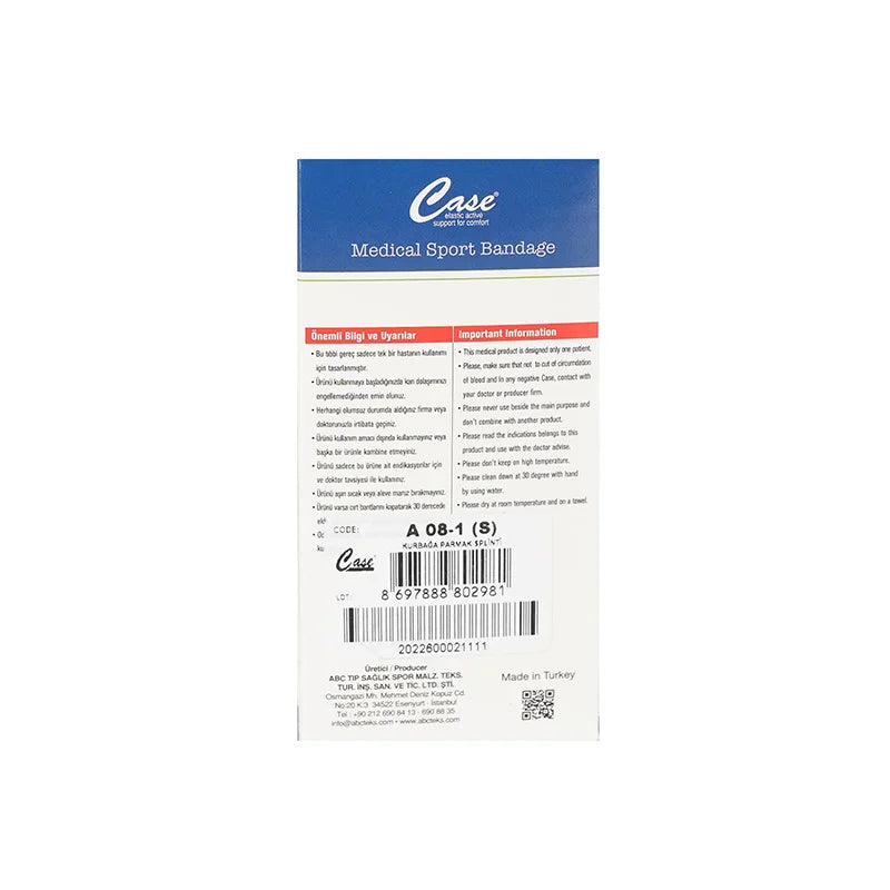 Case Finger Support Frog Finger Splint A 08-1