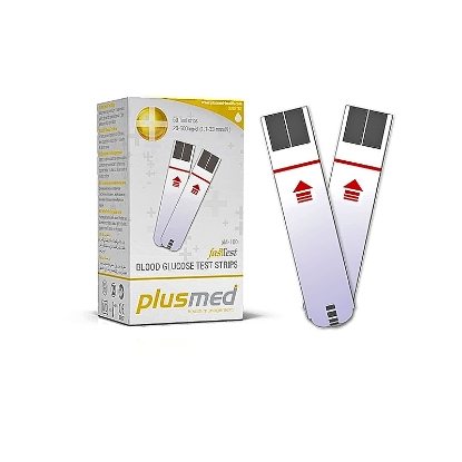Picture of Plusmed Blood Glucose Test Strip 50/Vial pm-100ST