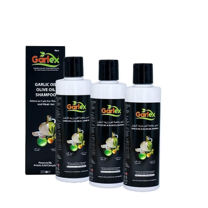 Garlex olive oil shampoo 3 pcs offer package