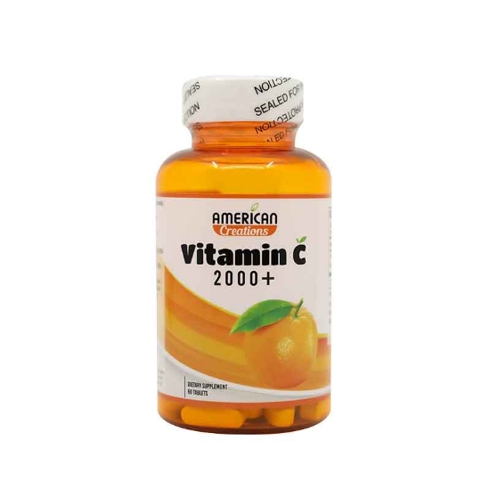 American Creations Vitamin C 2000 Tabs 60'S 1809 For Increasing Immunity