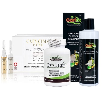 Crescina 1300 Man + Garlex Shampoo + Pro-Hair