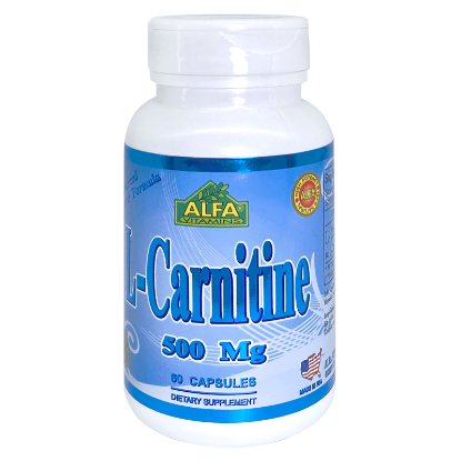Picture of Alfa Vitamins L-Carnitine 500Mg Caps 60'S