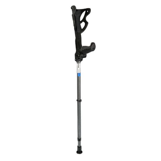 FDI Ergodynamic Elbow Crutch Black With Black Grip (M) EDM 02/02 1 Pc