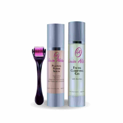 Louise Alston Facial Clarifying Gel + Louise Alston Placenta Power Serum + Derma Roller System 0.5mm Offer Package