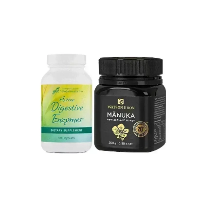 Active Digestive Enzymes + Watson & Son Manuka Honey 20+ Package