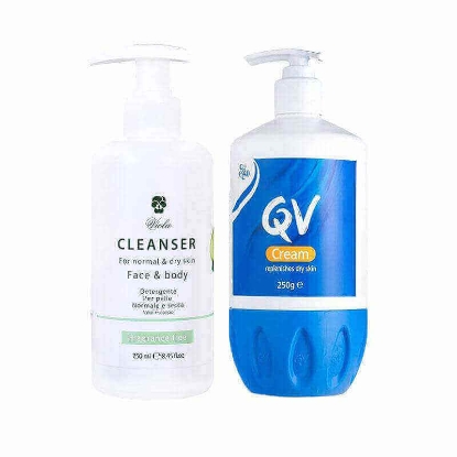 Dry and sensitive skin package (QV cream + Viola lotion)